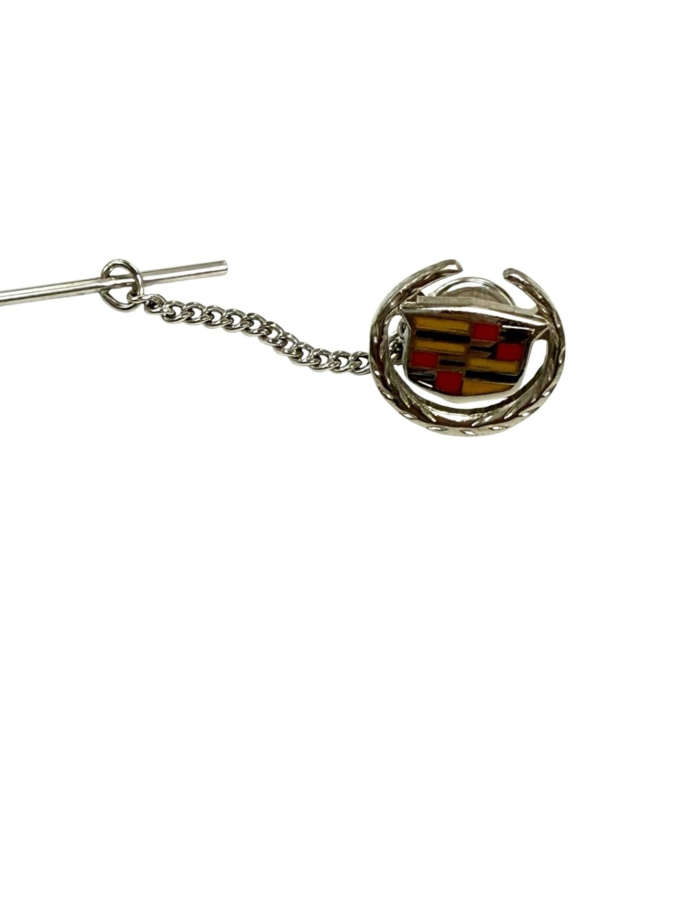 Cadillac Tie Tack Pin with Chain Clasp